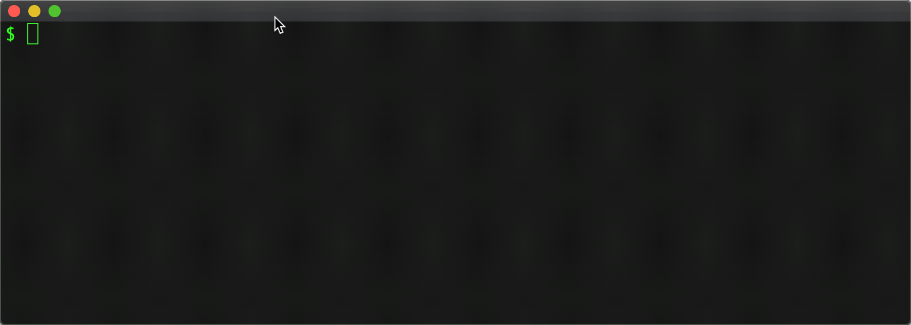 Animated demo of fuzzy-finding a GitHub repository from the command line.