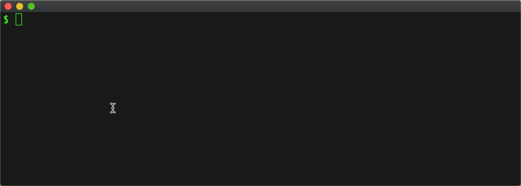 Animated demo of selecting a repository from a fuzzy finder list.