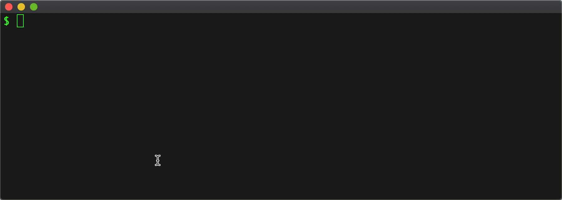 Animated demo of cloning a selected GitHub repository.
