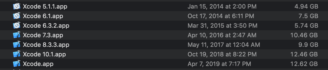 Screenshot of the Swift 5 migration results in Xcode.