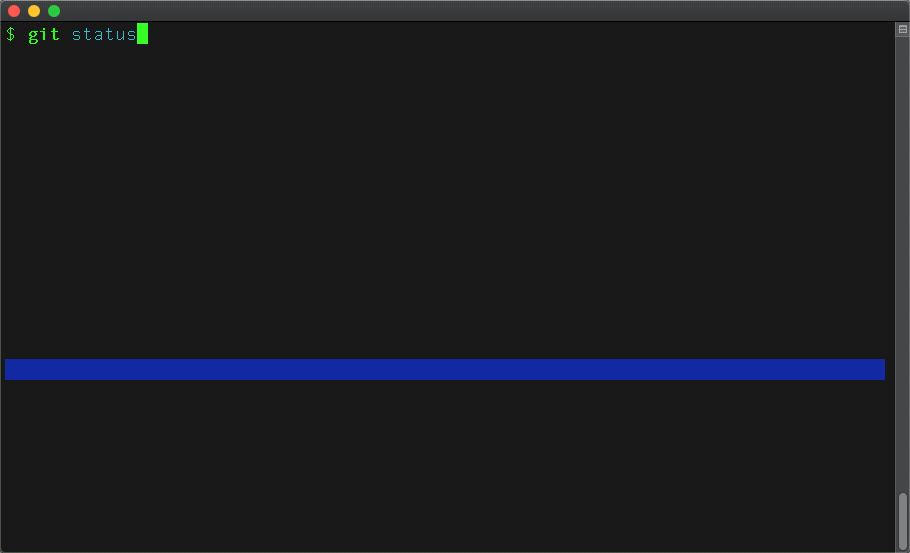 Animated demo of using fzf to browse git changes.